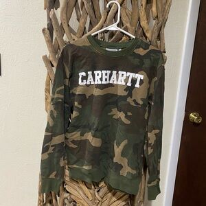 Carhartt men Green Camo Sweatshirt